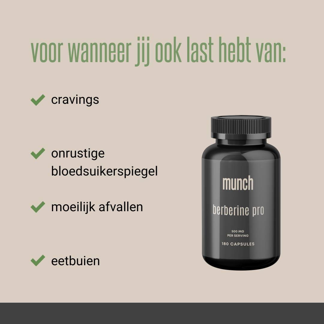 Berberine Pro | Ondersteunt bloedsuikerspiegel & vetverbranding | 100% natuurlijk | 60 capsules