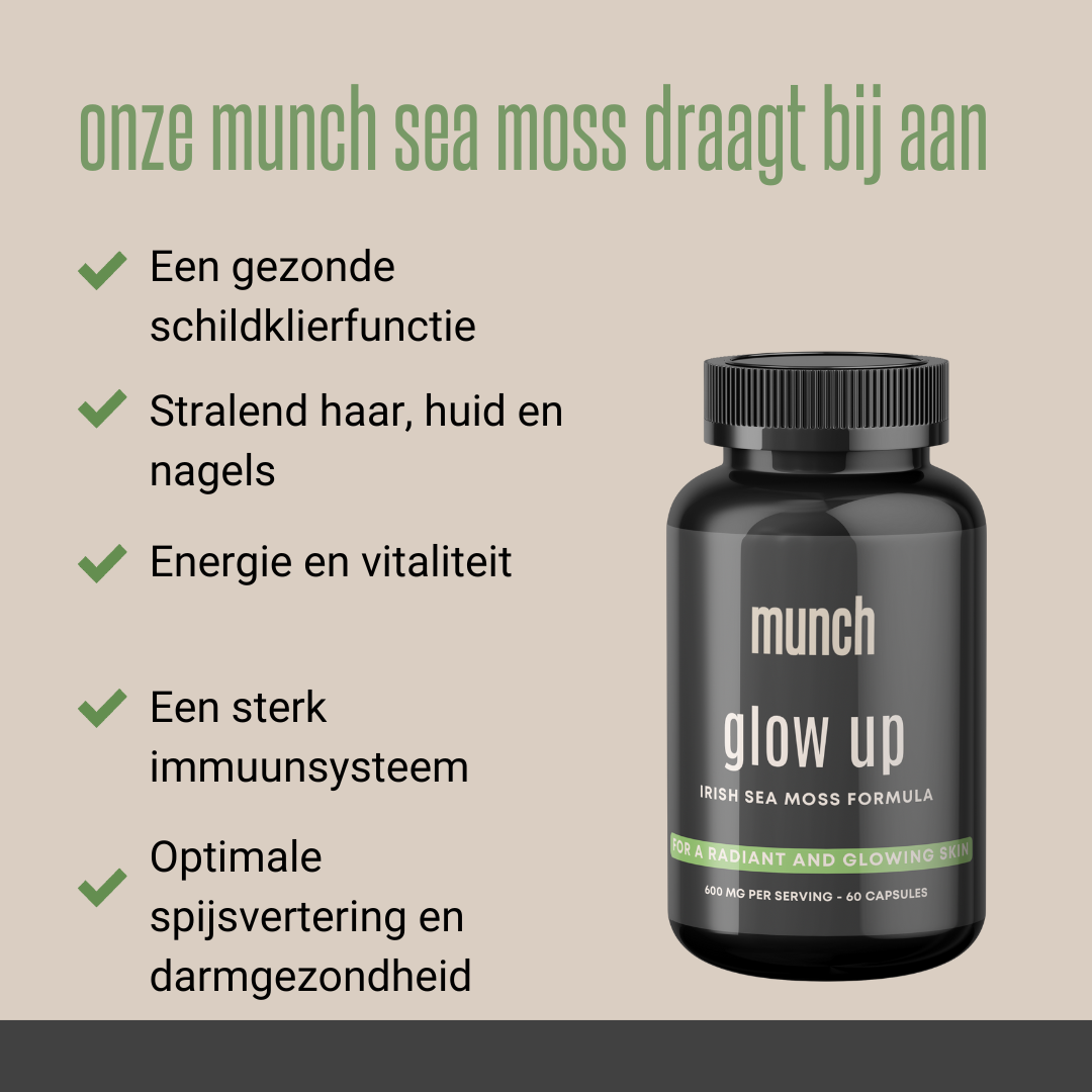 Sea Moss | Glowing Skin | 92 Mineralen | Ondersteuning schildklier